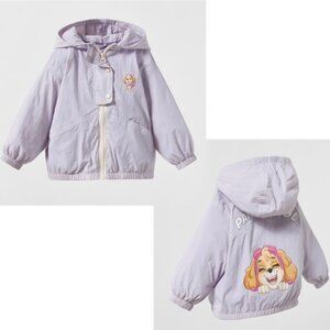 NWT Zara Nickelodeon Baby Girls Paw Patrol Skye Jacket in Purple 12-18M